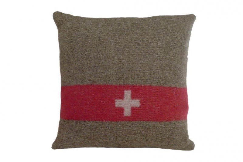 Kissenhülle 45cm x 45cm "Schweizer Armee Wolldecke"