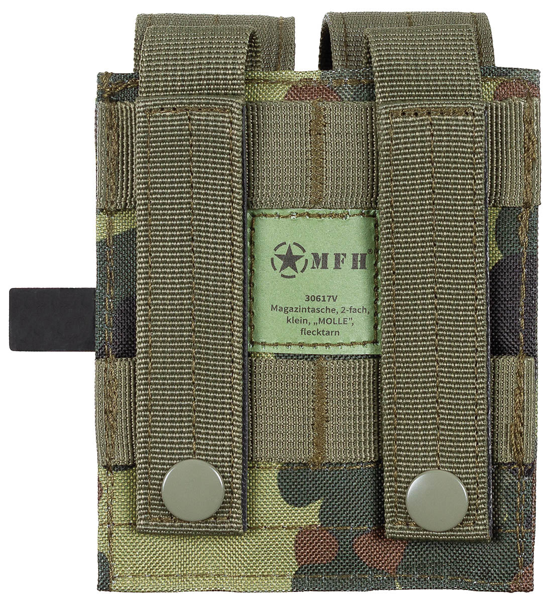 Magazintasche, 2-fach, klein, "MOLLE",flecktarn