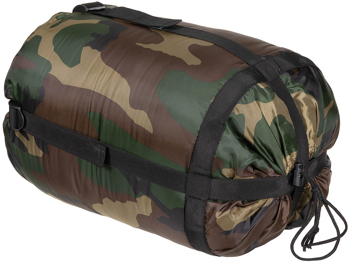 Mumienschlafsack, woodland, 2-lagige Füllung