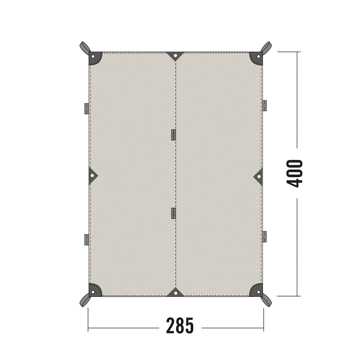 Tatonka - Tarp 4 TC sand beige (285 x 400cm)