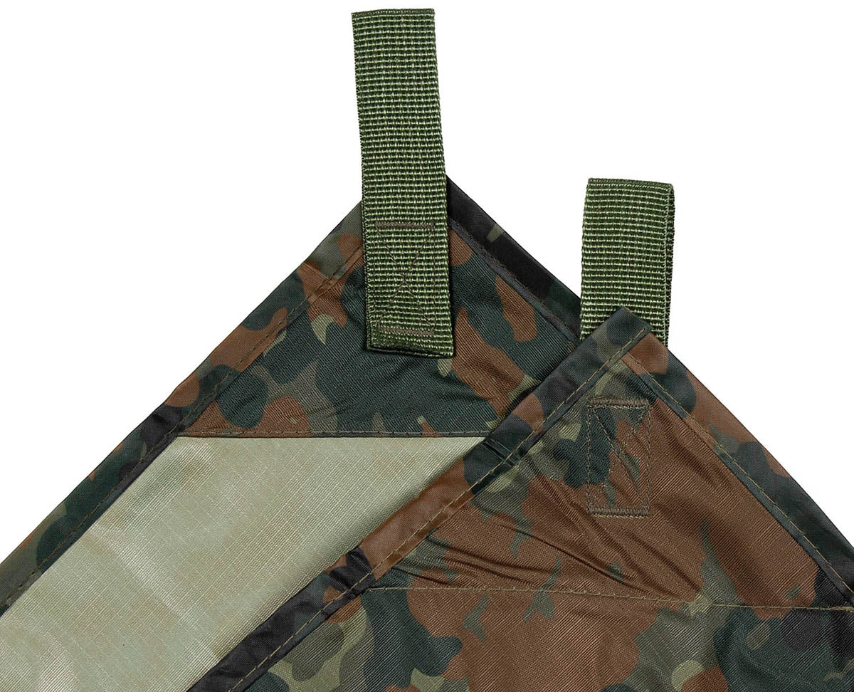 Mehrzweckplane, "Tarp Extrem", flecktarn, ca. 300 x 300 cm
