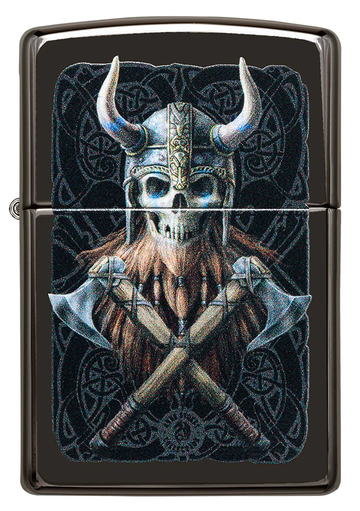 Zippo Feuerzeug - Wikinger mit Streitäxten