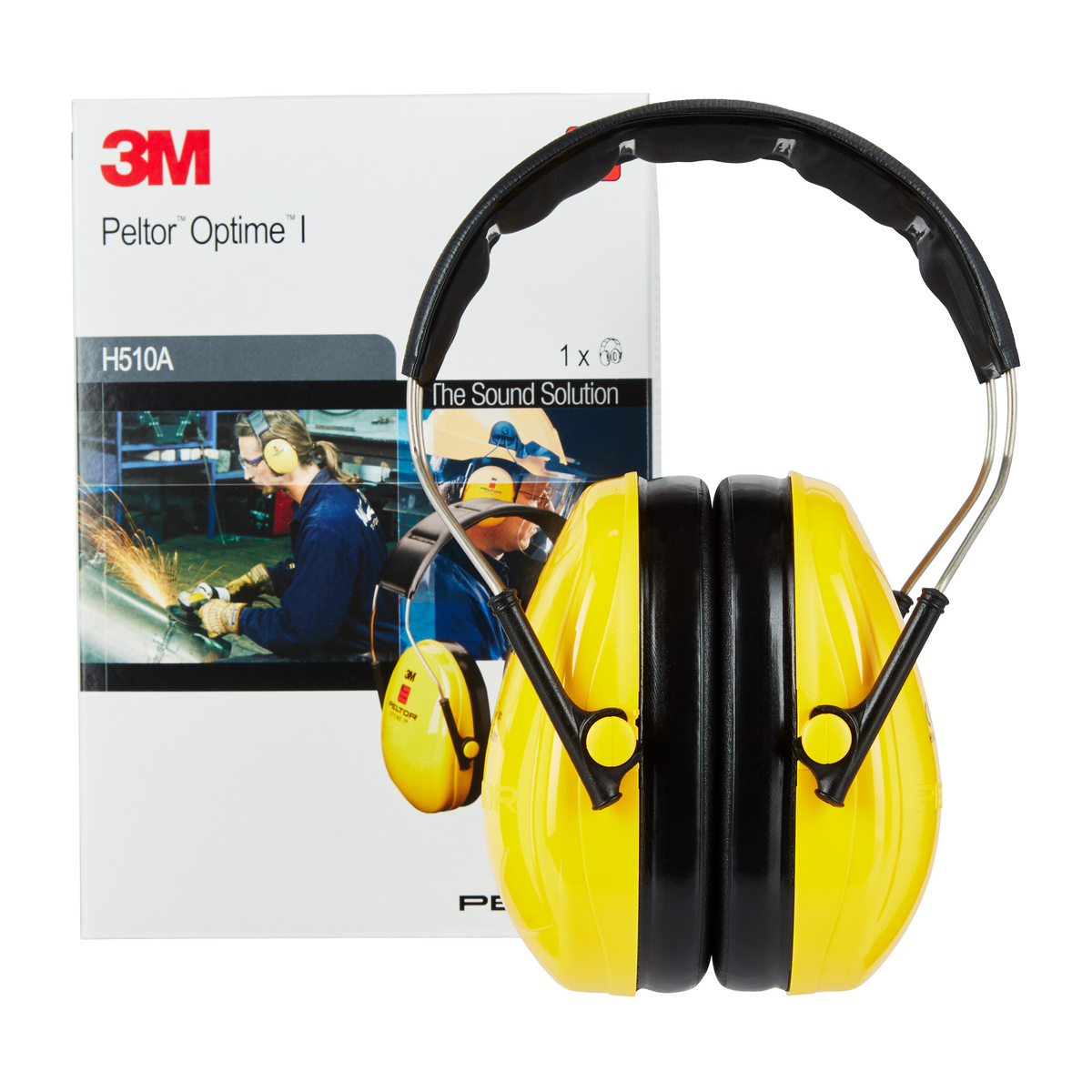 3M Peltor - Kapselgehörschützer, Optime I, H510A, gelb, SNR = 27 dB
