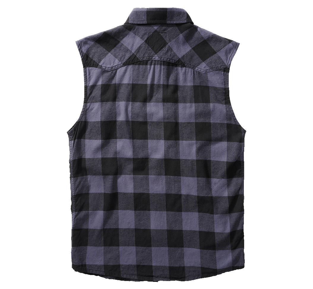 Check Shirt Sleeveless black/grey