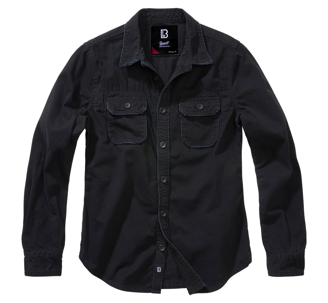 Women Vintage Shirt Long Sleeve black