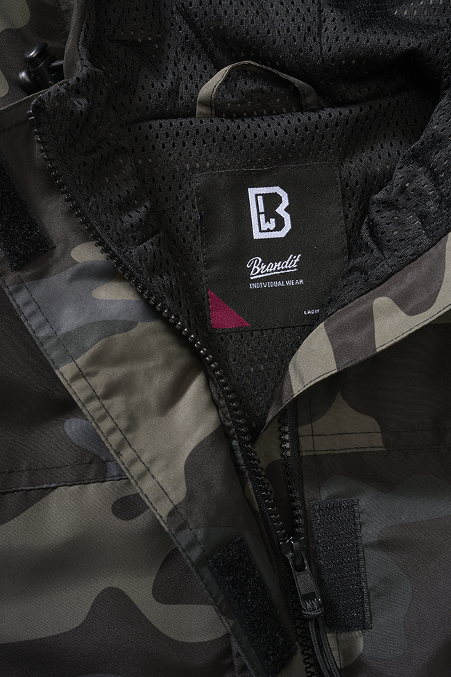 Women Summer Frontzip Windbreaker darkcamo