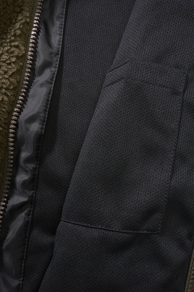 Women Teddyfleece Jacket Hooded olive