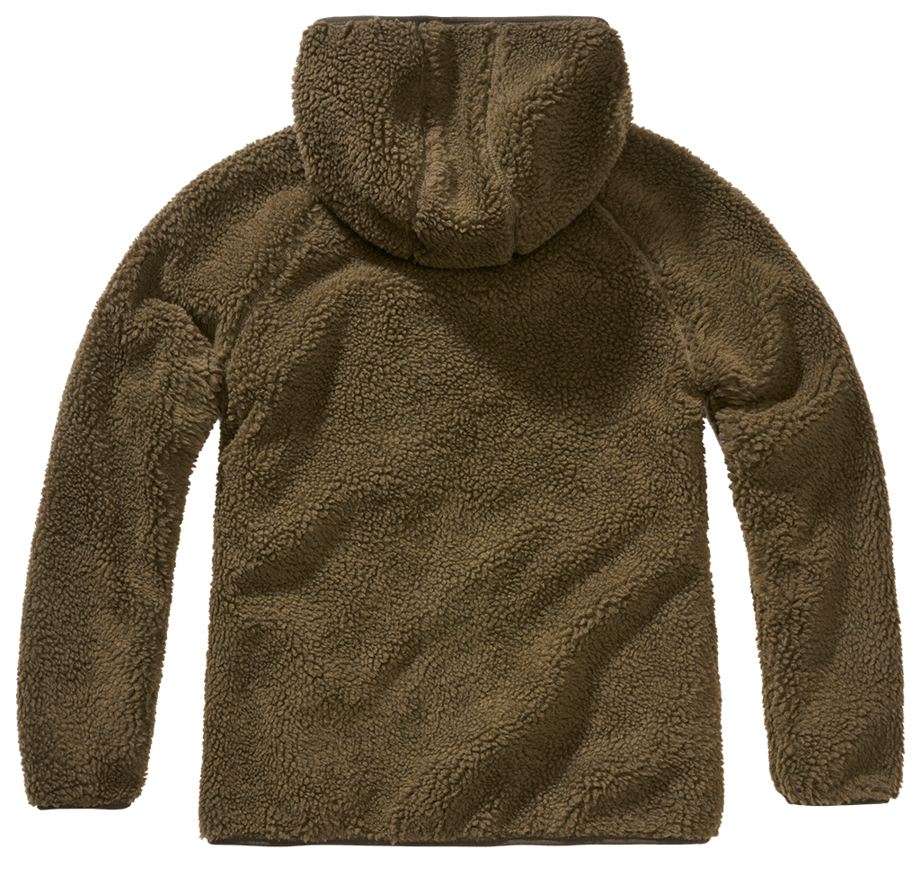Women Teddyfleece Jacket Hooded olive