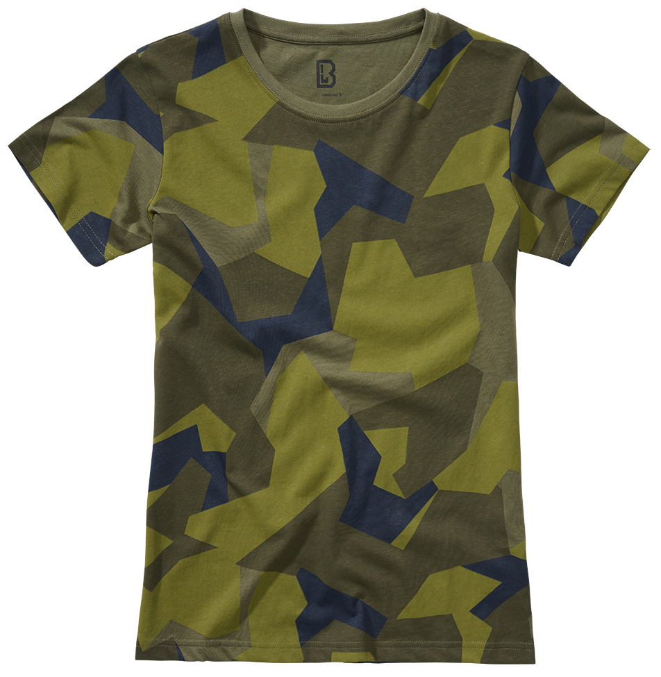 Women T-Shirt swedish camo M90