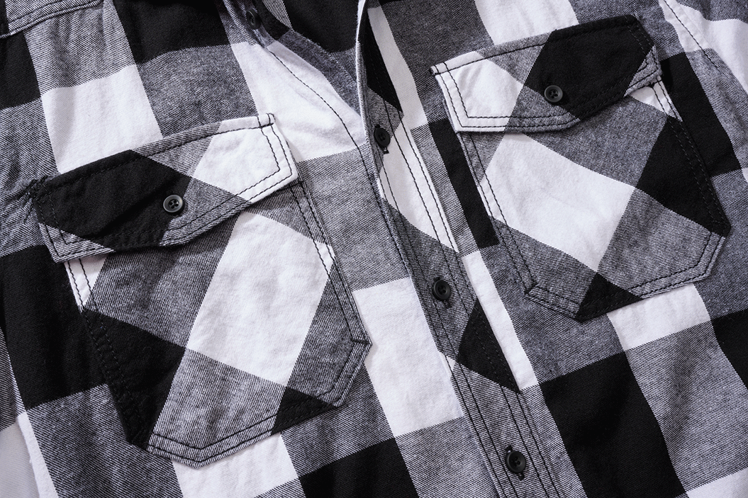 Check Shirt Short Sleeve white/black