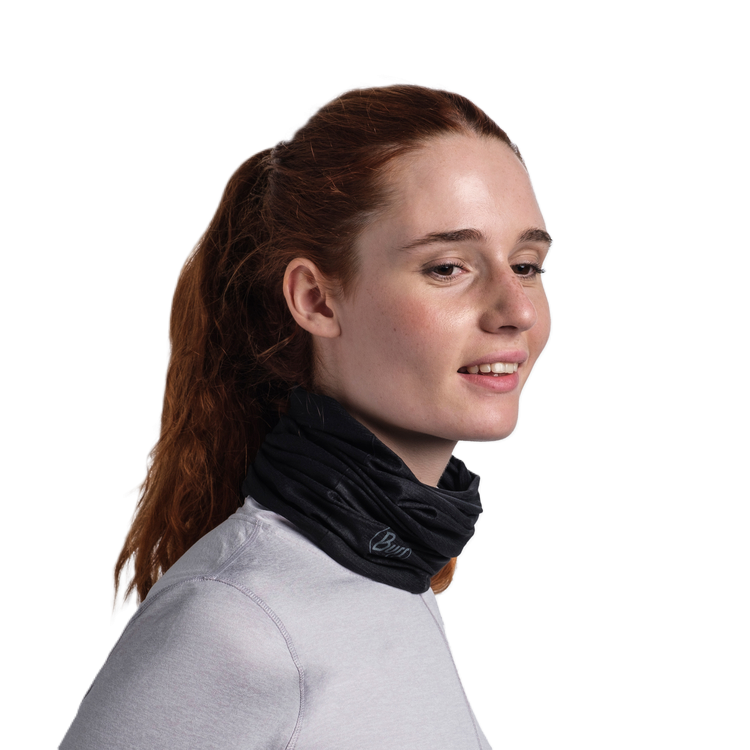 BUFF® - Coolnet UV+ Mehrzweckschal, Solid Black (UV-Schutz+Kühlend)