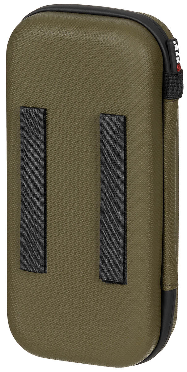 Tasche, Hartschale, gross, mit Klettschlaufen, oliv