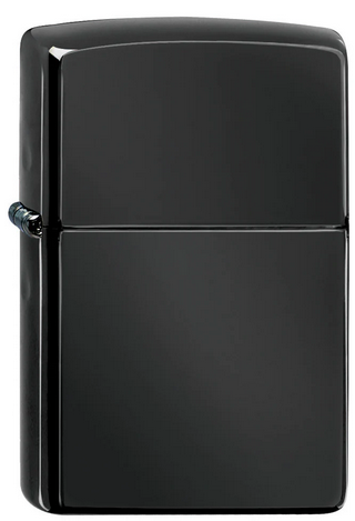 Zippo Feuerzeug - High Polish Black (schwarz poliert)