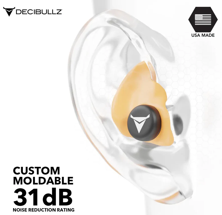 Custom Molded Earplugs Gehörschutzstöpsel orange (SNR=27db)