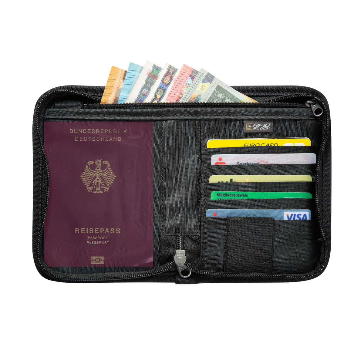 Travel Zip M RFID Block Geldbörse (olive)
