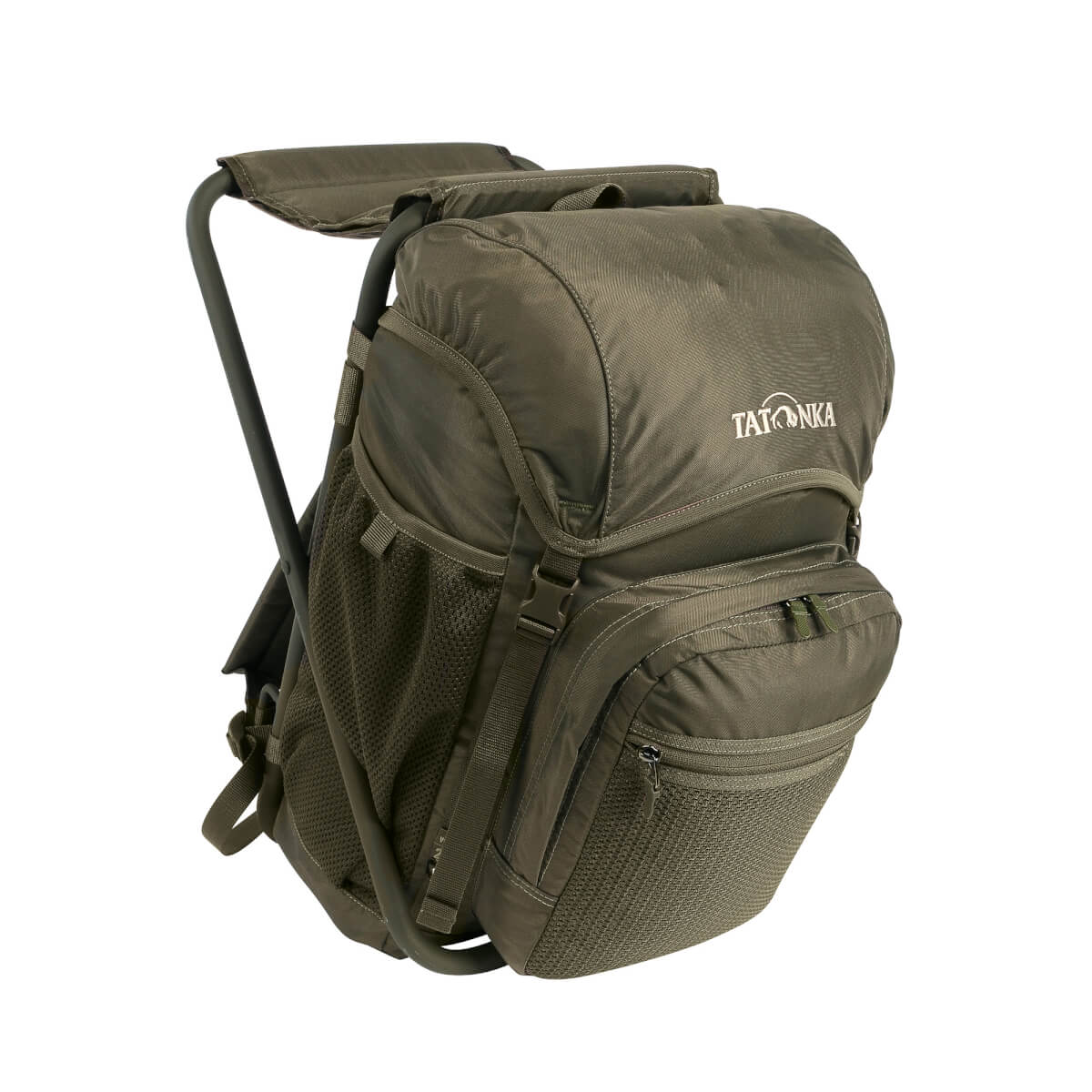 Angelrucksack mit Sitz 20 Liter (oliv)