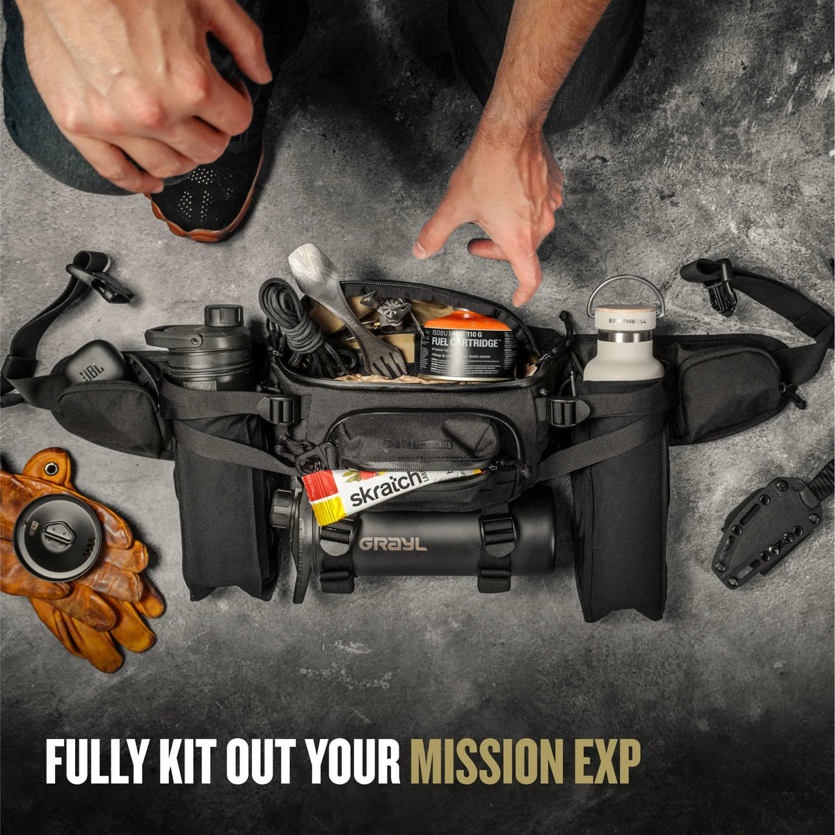 GRAYL - Mission EXP Hüfttasche 2.5 Liter (Covert Black)