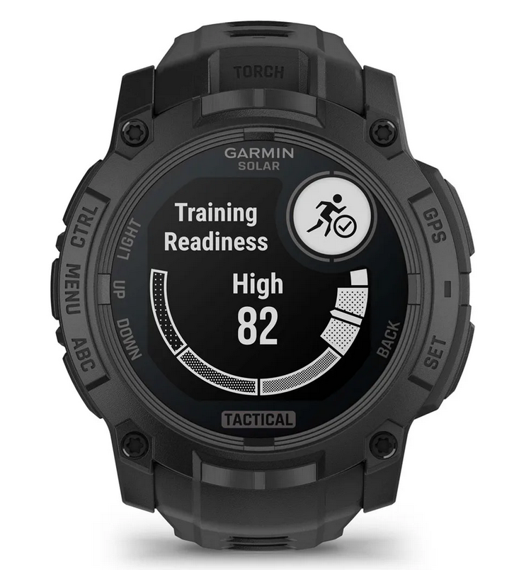 Instinct 3 – 50 mm Solar Tactical Schwarz mit Silikon-Wechselarmband 22 mm