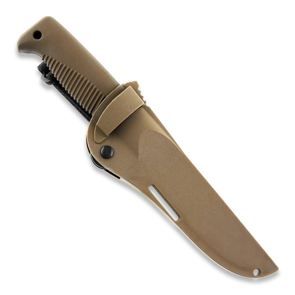 M07 N690 Ranger Puukko coyote, unbeschichtet, Kompositscheide (coyote)