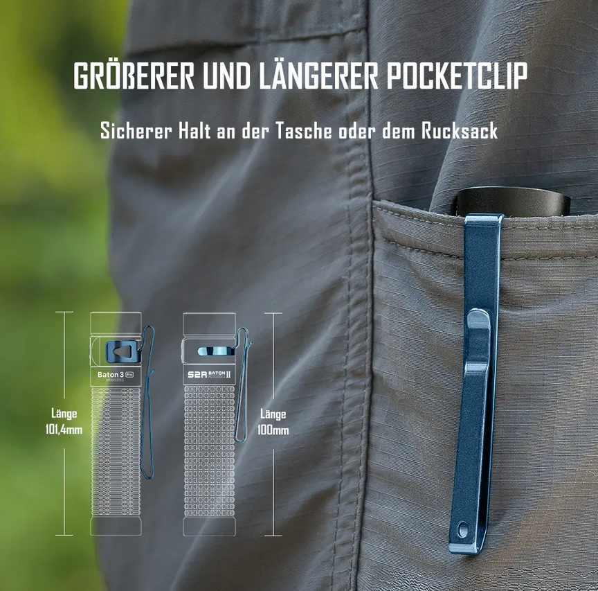 Baton 3 Pro Taschenlampe (schwarz)