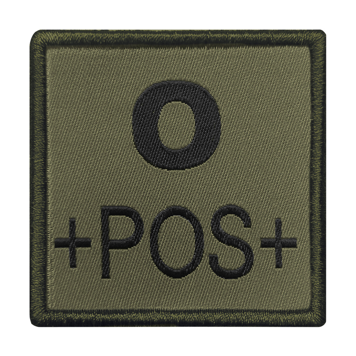 A10 Equipment - Patch Blutgruppe 0+ (oliv)