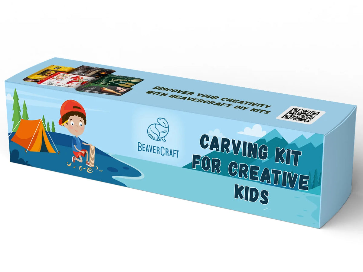 BeaverCraft - Schnitzset für Kinder Fichte