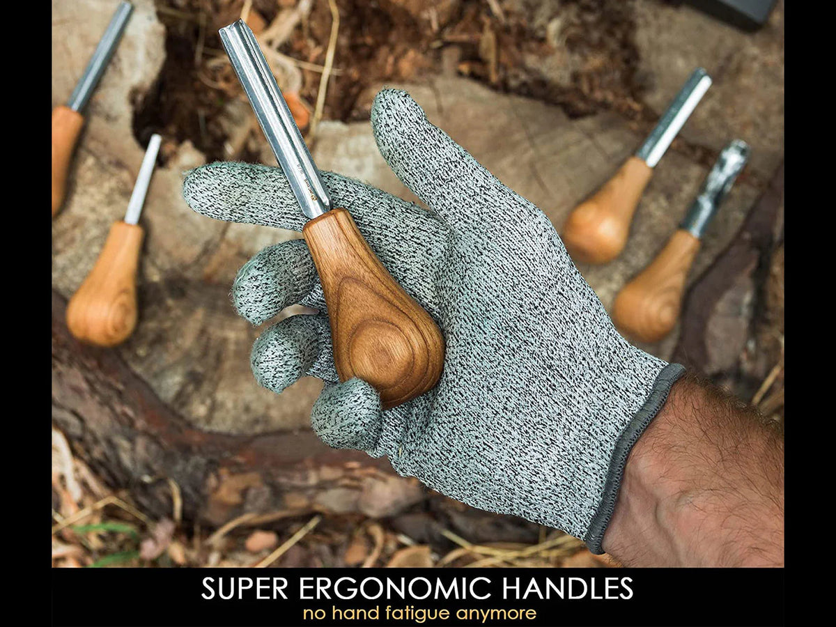 BeaverCraft - SC05 Handhobel-Set mit 6 Handmeisseln