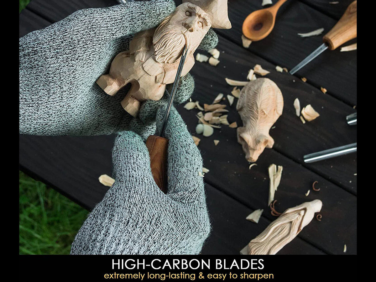 BeaverCraft - SC05 Handhobel-Set mit 6 Handmeisseln