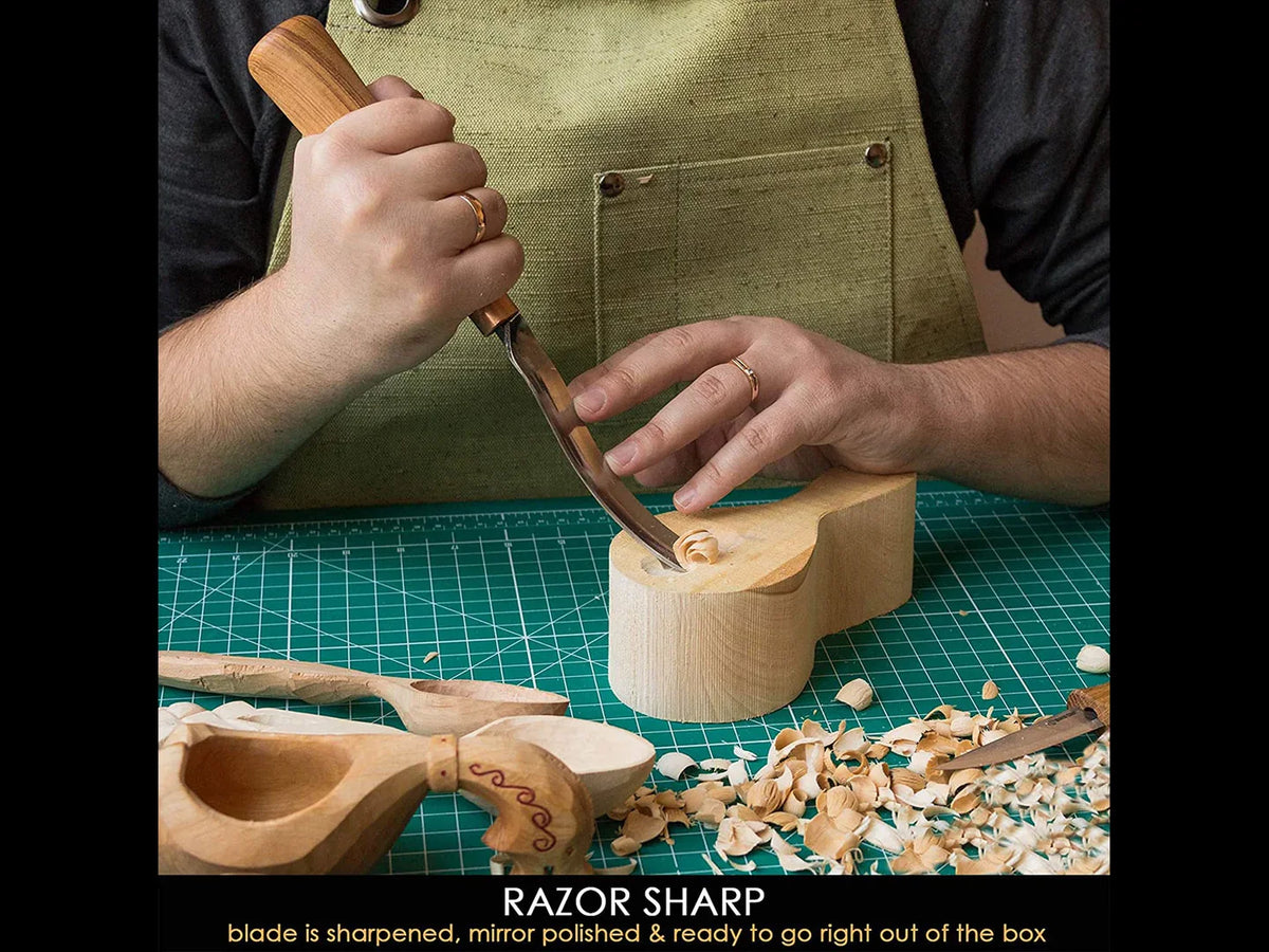 BeaverCraft - Hohlmeissel G7L/22 (gebogen)