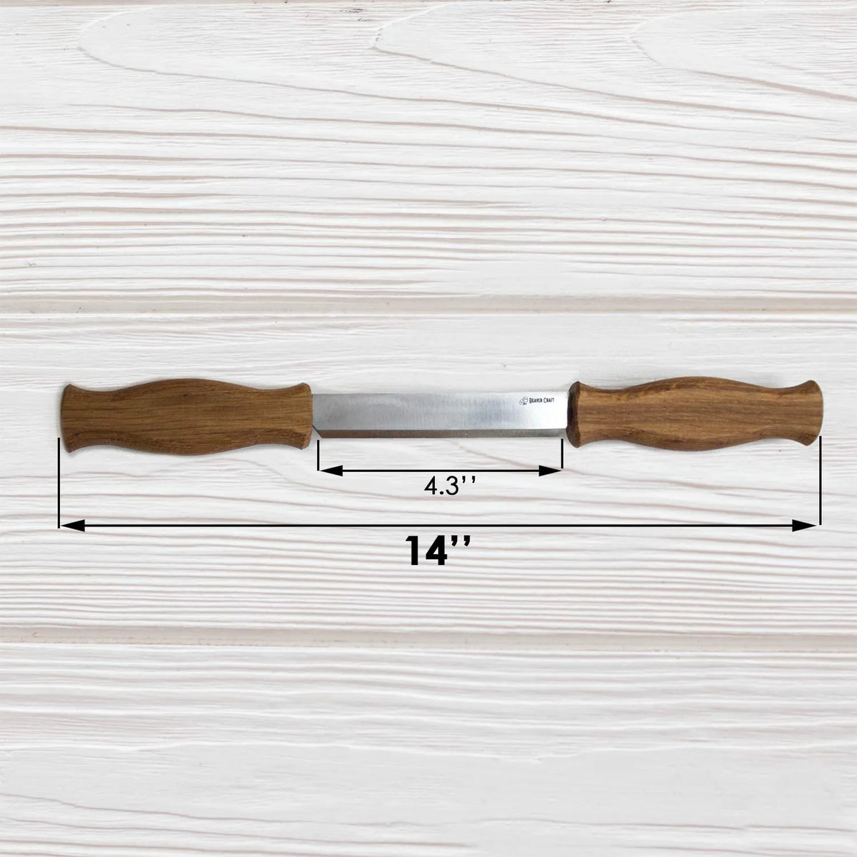 BeaverCraft - DK1S Zugmesser mit Lederscheide