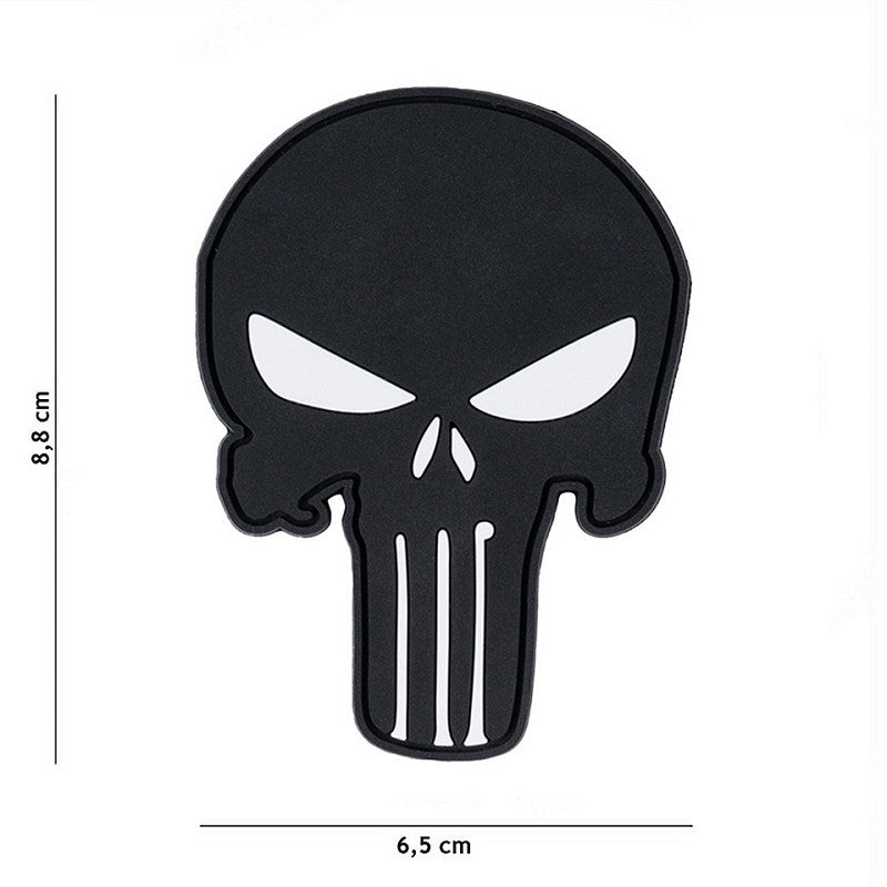 Klettabzeichen Punisher black - schwarz
