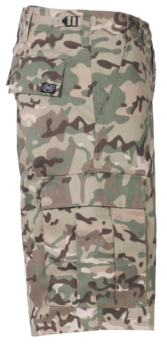 Camouflage, Cargo Shorts, Multicam, Cargo pockets, Gürtel Schlaufen, cm camouflage, Cargo Shorts, Taschen, Camo Muster, Short