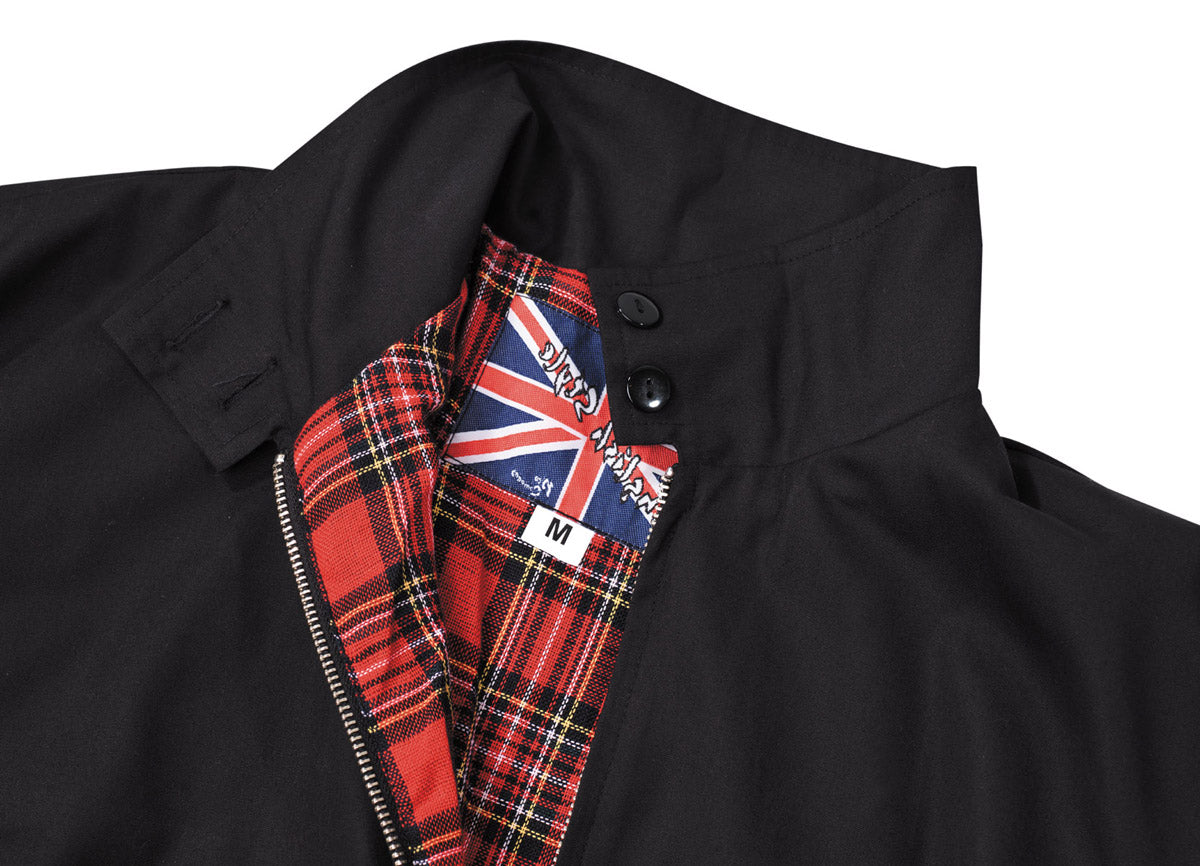 jacke, mantel, revers, knopfverschluss, tartan, jacket, plaid, rot, schwarz, Reißverschluss
