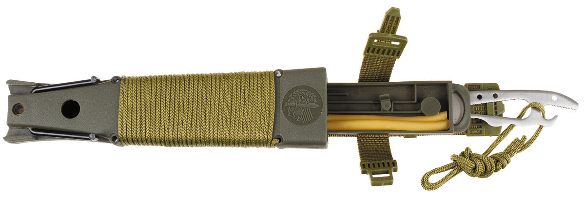 Paracord Griff, Paracord Griffstück, Messerschutz mit Scheide, Überlebenswerkzeug, Schlaufen-Knute, Paracord Griff, Paracord