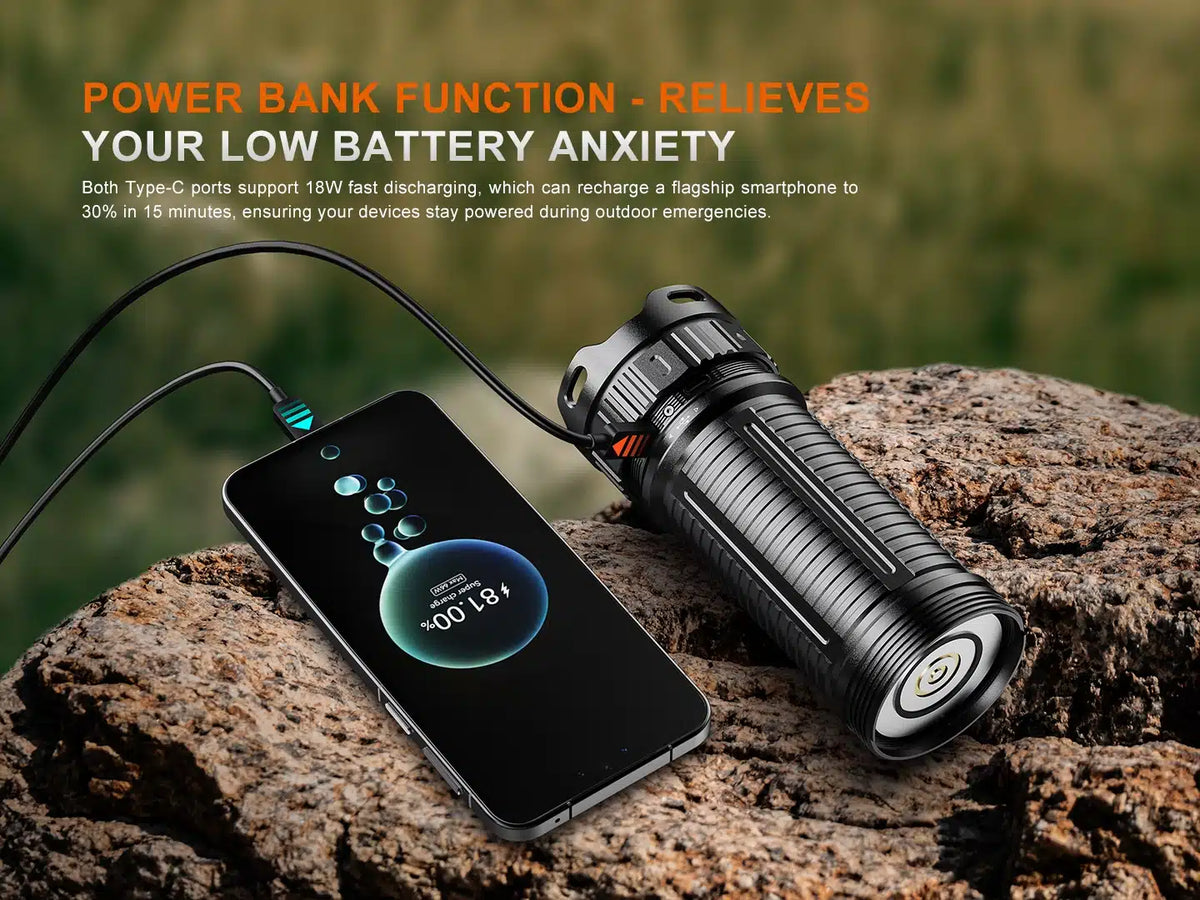 Fenix - LR50R V2.0 Suchscheinwerfer mit Powerbank Funktion (18’000 Lumen)