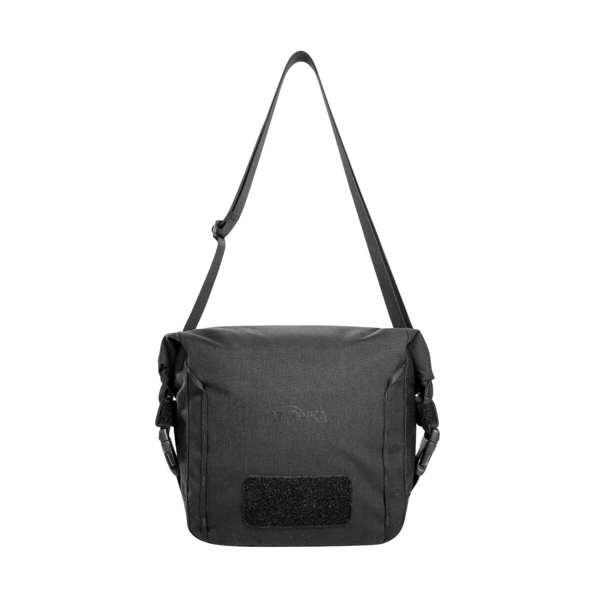 Messenger bag, Shoulder bag, Schwarz, Cordura-Gewebe, Klett-Patch
