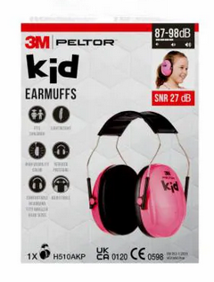 KID Earmuffs, Over-Ear, Pink earmuffs, Noise reduction, Headphone accessories