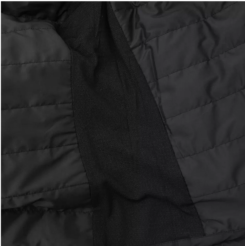 Puffer, Jacke, gequiltet, schwarz, Tragegurt