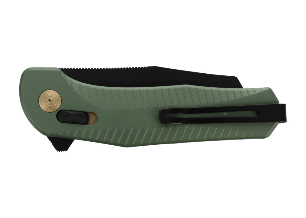 Utility knife, Box cutter, Folded blade, Green, Compact