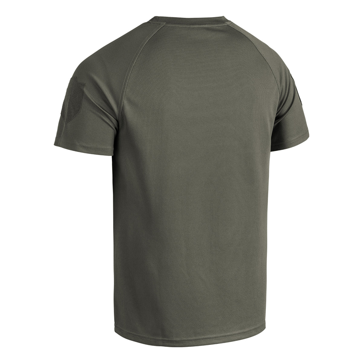 T-Shirt, Kurzarm, Rückenansicht, Olivegrün, Mesh/Strickstoff