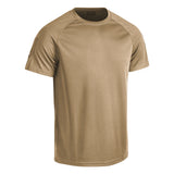 T-Shirt, kurzarm, Rundhalsausschnitt, khaki, Mesh-Gewebe