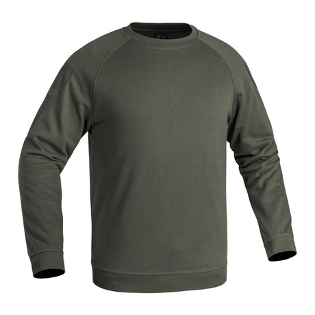 Langarmshirt, Sweatshirt, Olivgrün, Raglan-Ärmel, Stoffmix