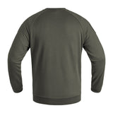 Langarmshirt, Olivegrün, Rundhals, Pullover, Baumwolle