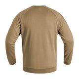 pulli, crewneck, long-sleeve, khaki, solid-color