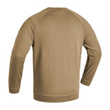 Pullover, Langarm, Kamelbraun, Sweatshirt, Rundhals