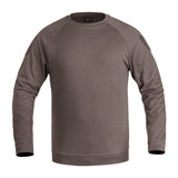 Hoodie, Crewneck, Langärmlig, Taupe, Uni-Farbe