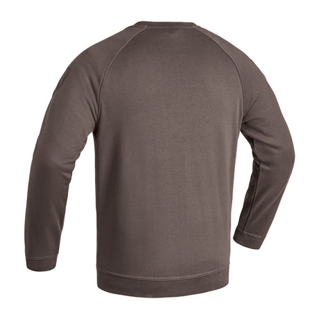 Pullover, Rundhals, Langarm, Braun, Slim-fit