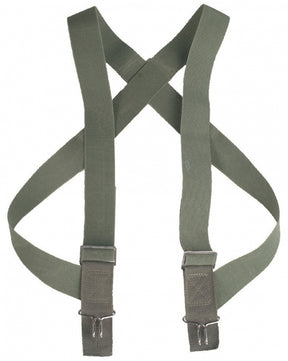 Hosenträger mit Haken, oliv, neuwertig