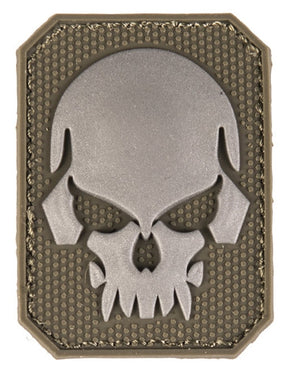 Klettabzeichen 3D skull small - oliv