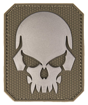Klettabzeichen 3D skull large - oliv